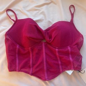 shein tank top/ fake corset top